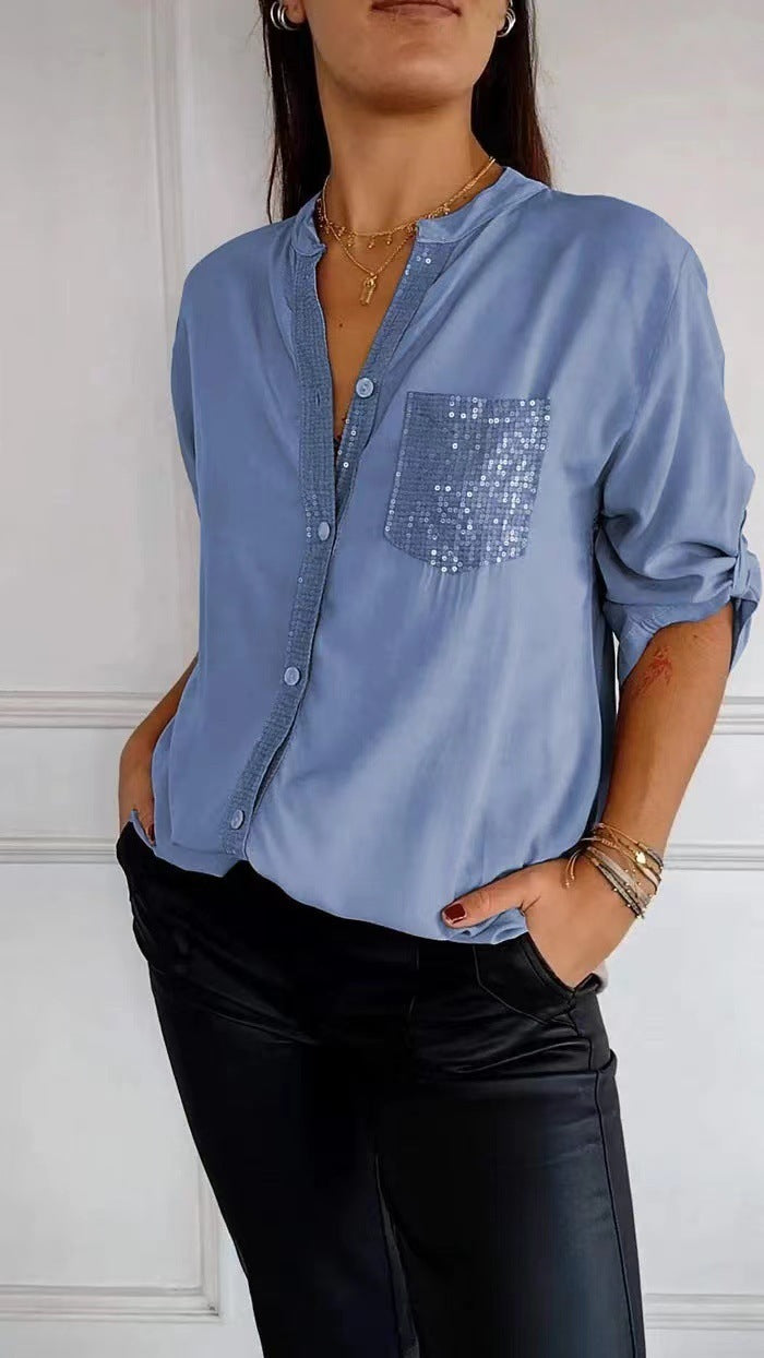Kathrin | Women's sequin blouse