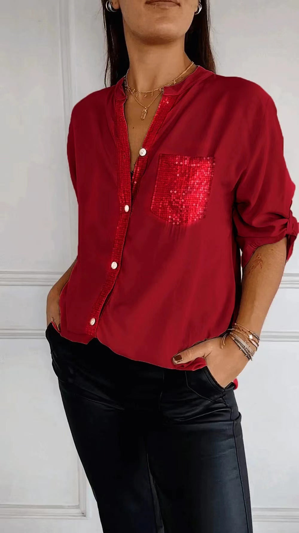 Kathrin | Women's sequin blouse