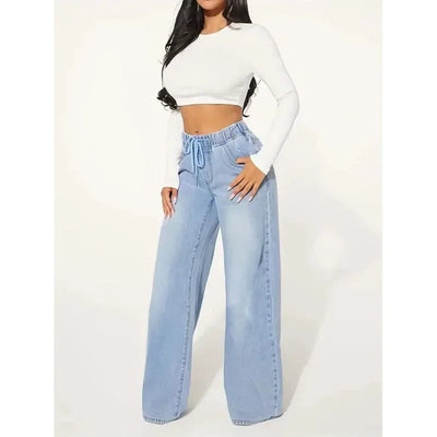 Kathrin | Jeans larghi a vita alta