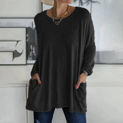 Katrin | Tunic with front pocket blouse