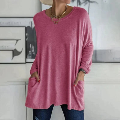 Katrin | Tunic with front pocket blouse