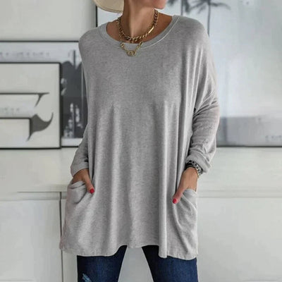 Katrin | Tunic with front pocket blouse