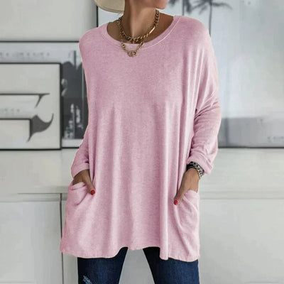 Katrin | Tunic with front pocket blouse