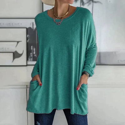 Katrin | Tunic with front pocket blouse
