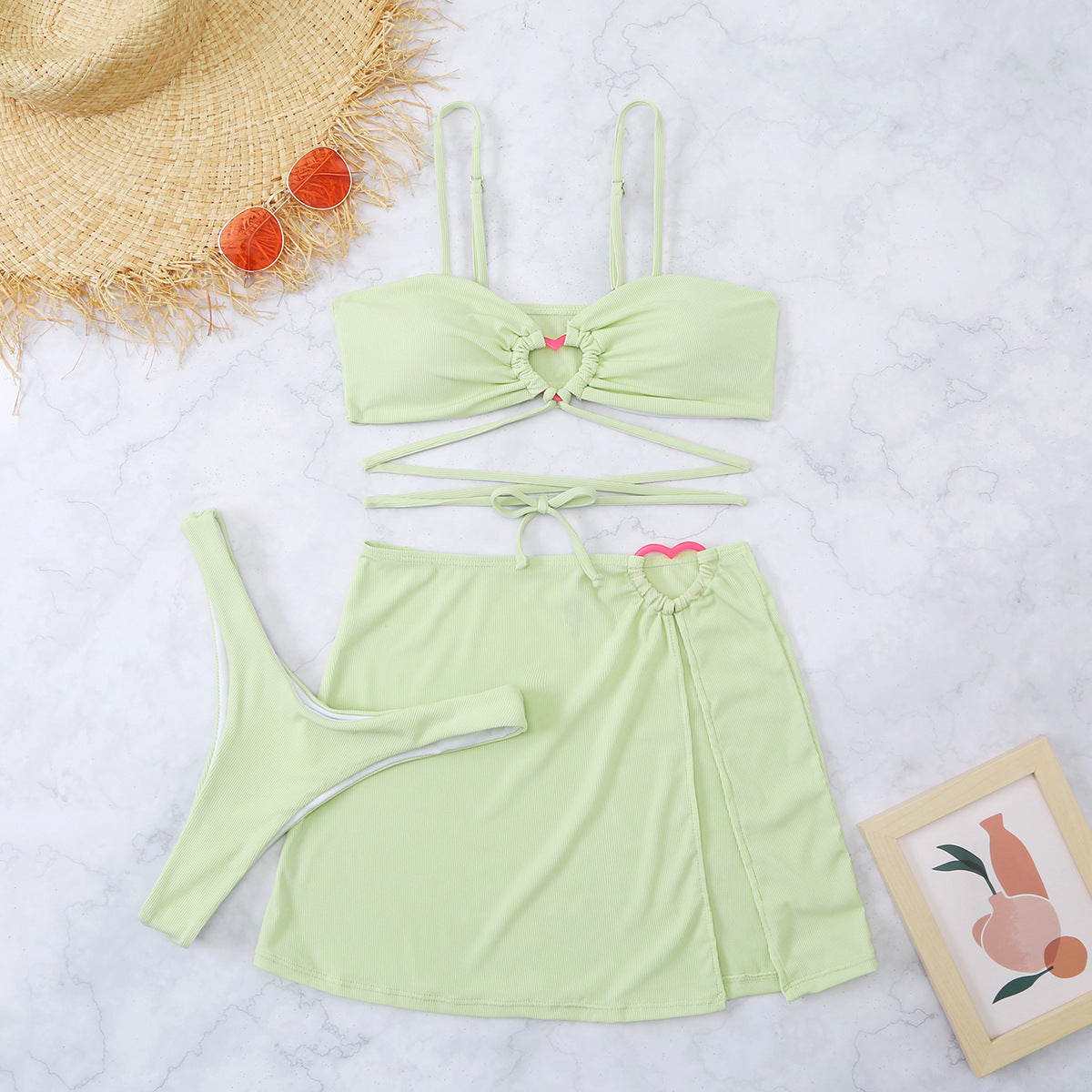 Kerstin | Elegante set di bikini in 3 parti