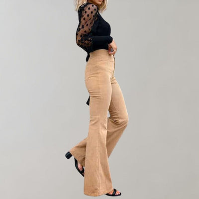Giorgia | Pantaloni svasati di velluto a coste alla moda