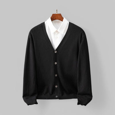 Giacinto | Elegante cardigan da uomo con scollo a V