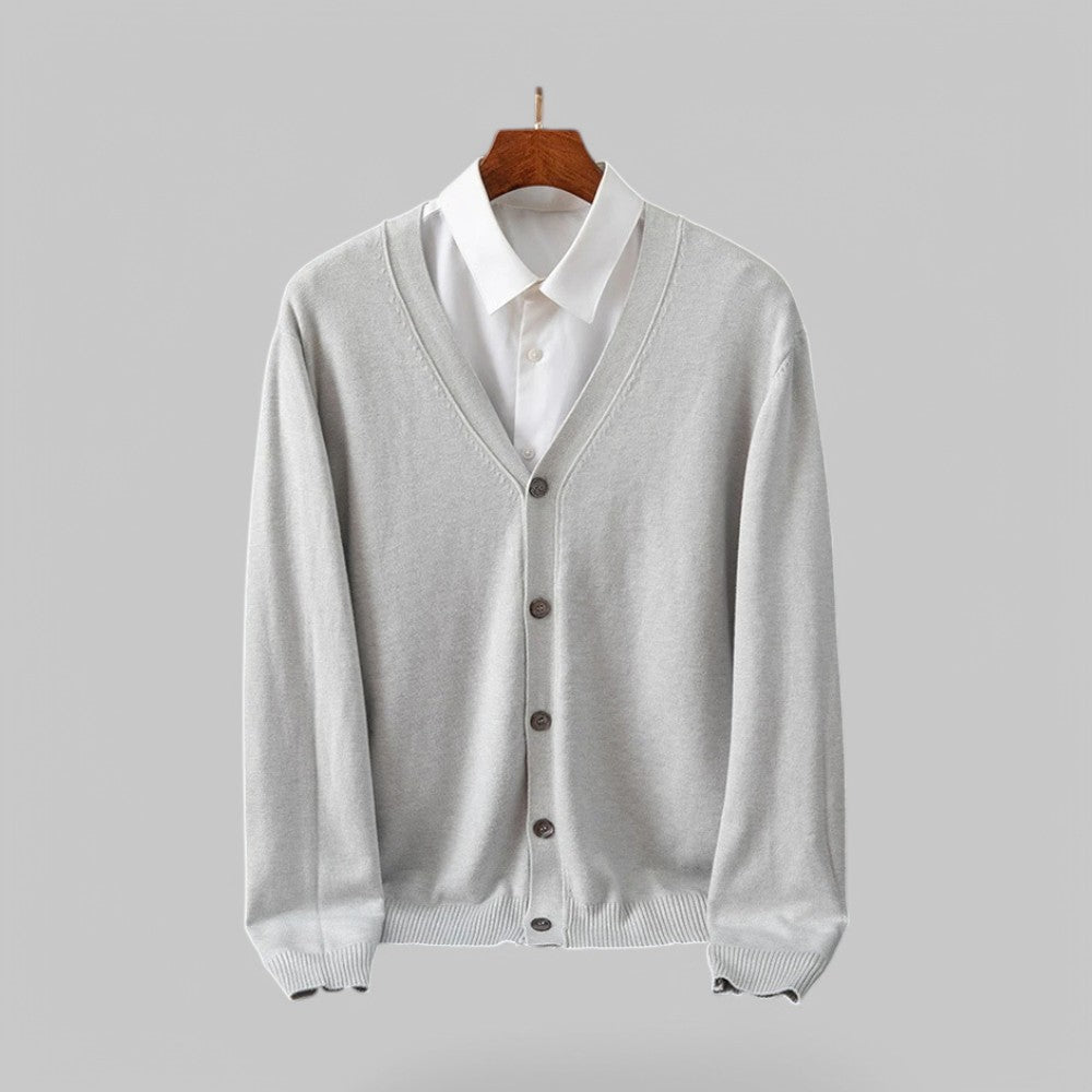 Giacinto | Elegante cardigan da uomo con scollo a V