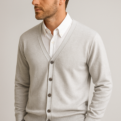 Giacinto | Elegante cardigan da uomo con scollo a V