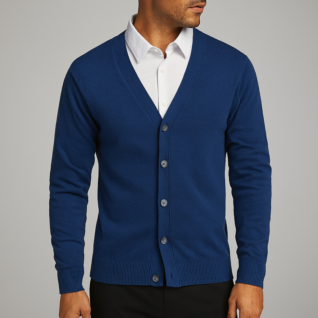 Giacinto | Elegante cardigan da uomo con scollo a V