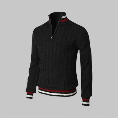 Lionello | Maglione elegante con mezza zip