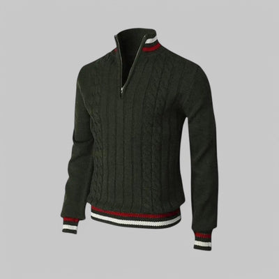 Lionello | Maglione elegante con mezza zip