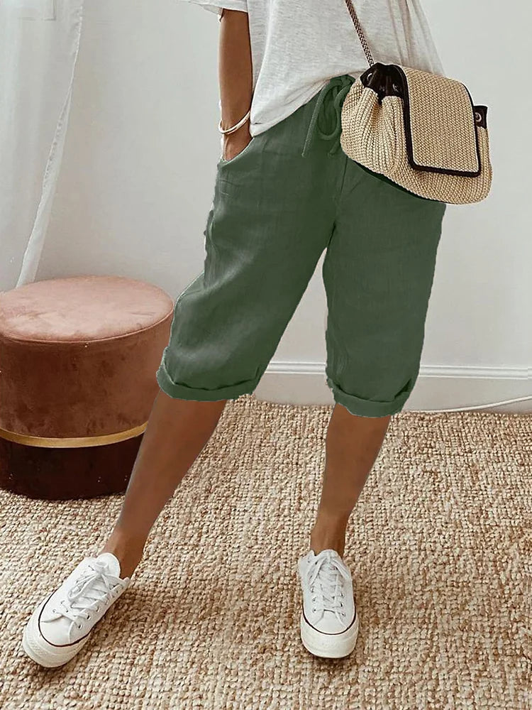 Lena Pantaloncini Donna – Cotone Leggero e Traspirante, Vestibilità Rilassata-3