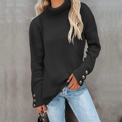 Kristin | Maglione casual a collo alto in cotone