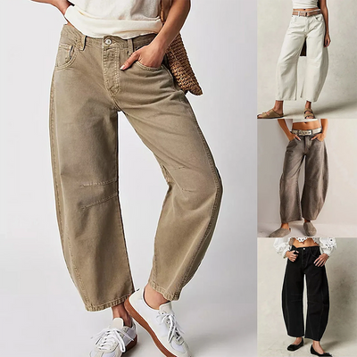 Ruan | Jeans a Gamba Larga - Cotone Comodo-2