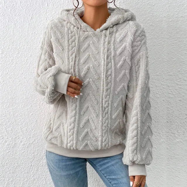Alena | Comodo maglione con cappuccio