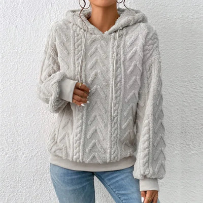 Alena | Comodo maglione con cappuccio
