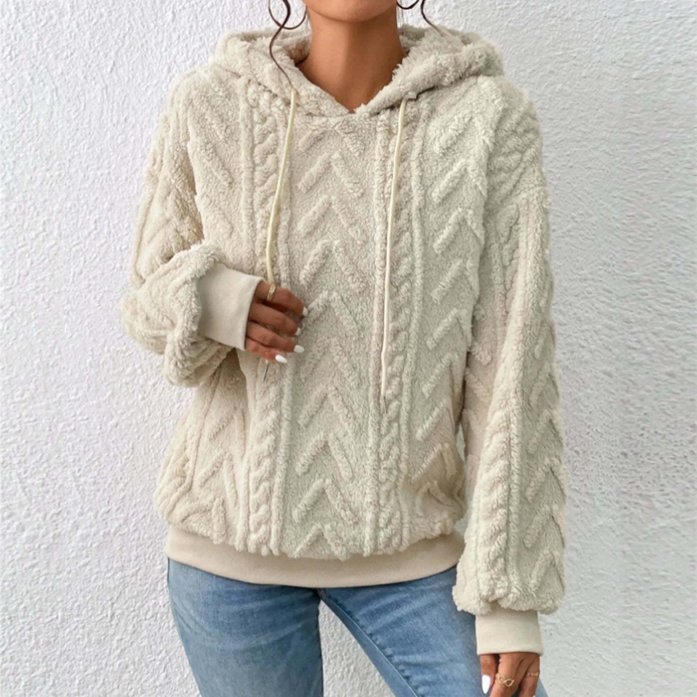Alena | Comodo maglione con cappuccio