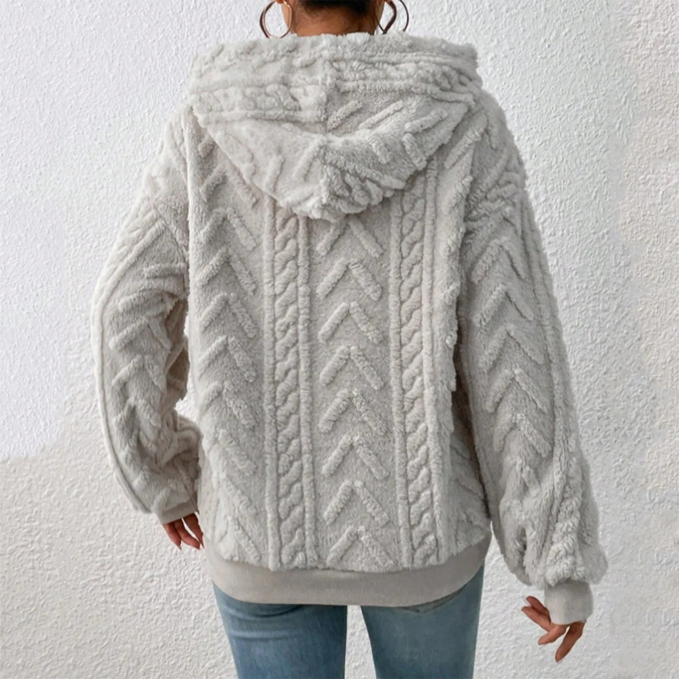 Alena | Comodo maglione con cappuccio