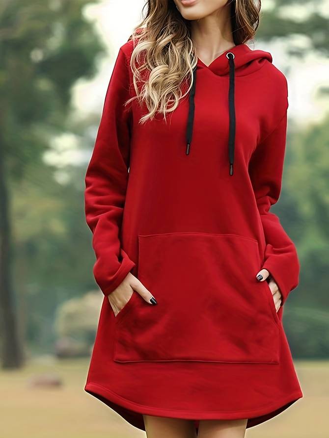 Laura | Abito casual con cappuccio a maniche lunghe