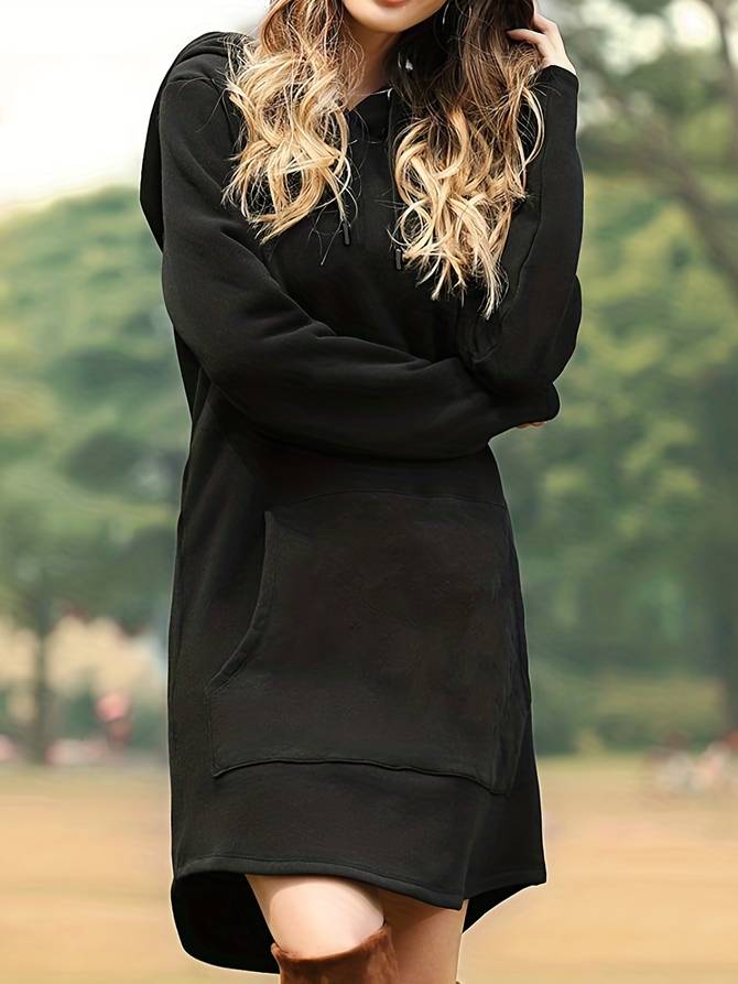 Laura | Abito casual con cappuccio a maniche lunghe