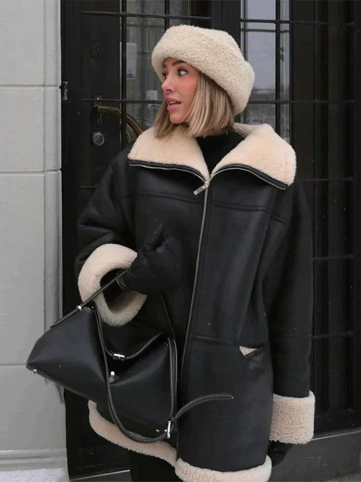 Laura | Elegante giacca invernale in pile