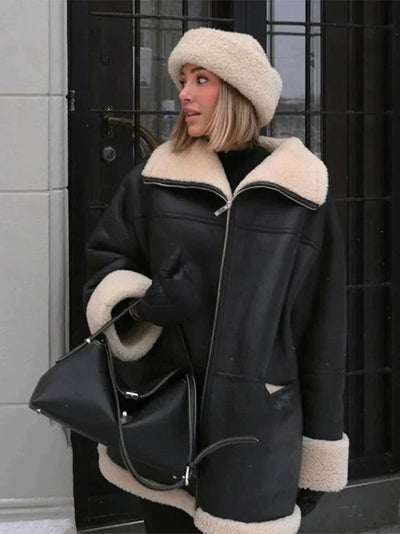 Laura | Elegante giacca invernale in pile