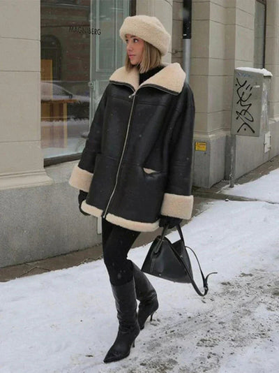 Laura | Elegante giacca invernale in pile