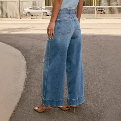 Layla | Jeans gamba larga stile retrò Royal