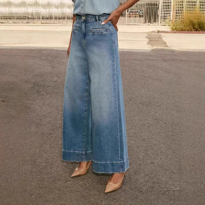 Layla | Jeans gamba larga stile retrò Royal