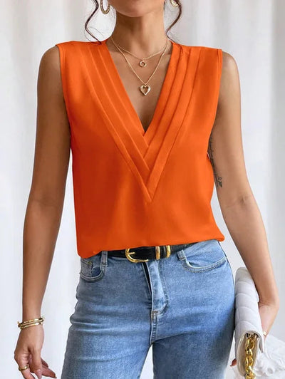 Leah | Elegante Sommerbluse mit kurzen Ärmeln