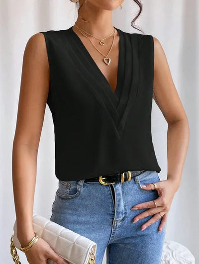 Leah | Elegante Sommerbluse mit kurzen Ärmeln