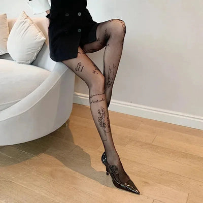 Lena | Collant alla moda con motivo grafico