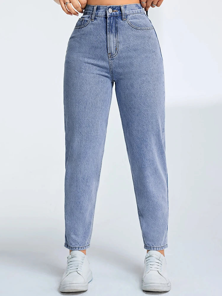 Lena | Jeans mom moderni a vita alta