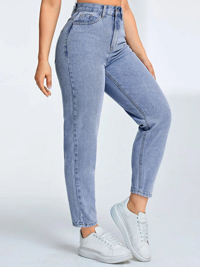 Lena | Jeans mom moderni a vita alta