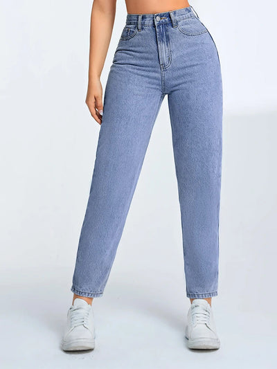 Lena | Jeans mom moderni a vita alta