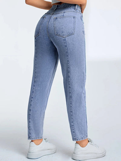 Lena | Jeans mom moderni a vita alta