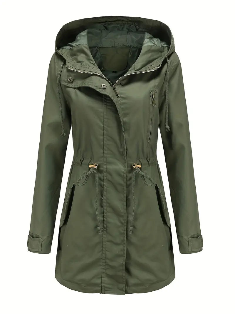 Lena | Trench impermeabile con cappuccio