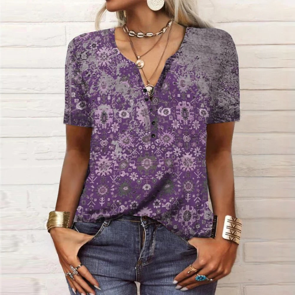 Leonie | Elegant summer cotton blouse