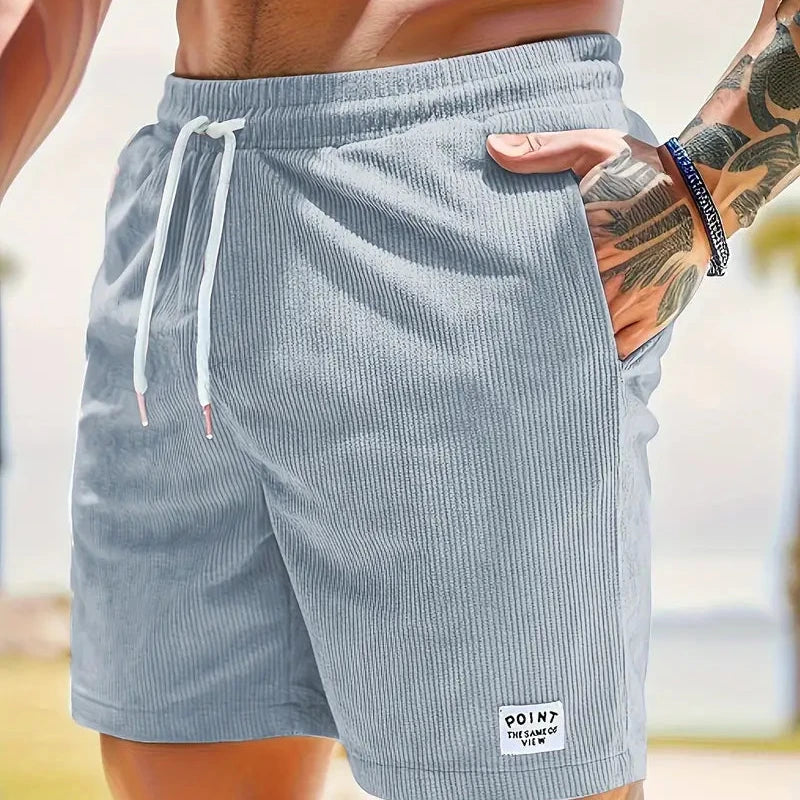 Marcello | Pantaloncini da Uomo in Tessuto di Corda Casual e Leggeri