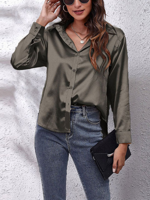 Liora | Camicia in seta a maniche lunghe