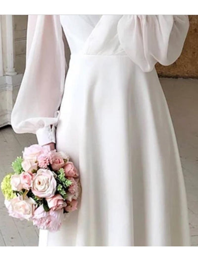 Lisa | Elegante abito da sposa midi