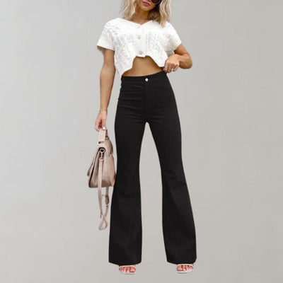 Giorgia | Pantaloni svasati di velluto a coste alla moda