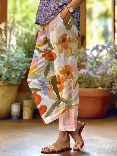 Luisa | Comodi pantaloni floreali