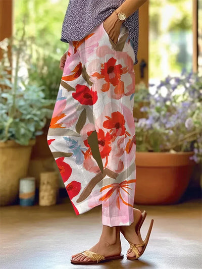 Luisa | Comodi pantaloni floreali