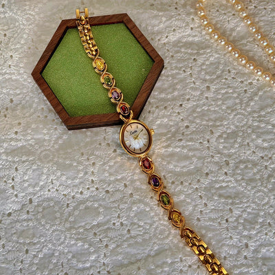 Luna | Orologio Bracciale Donna Elegante con Pietre Preziose-5