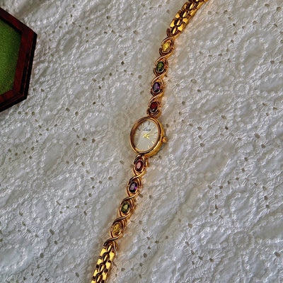 Luna | Orologio Bracciale Donna Elegante con Pietre Preziose-6