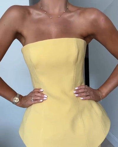 Luna | Abito Elegante Senza Spalline per Cerimonia Donna-5