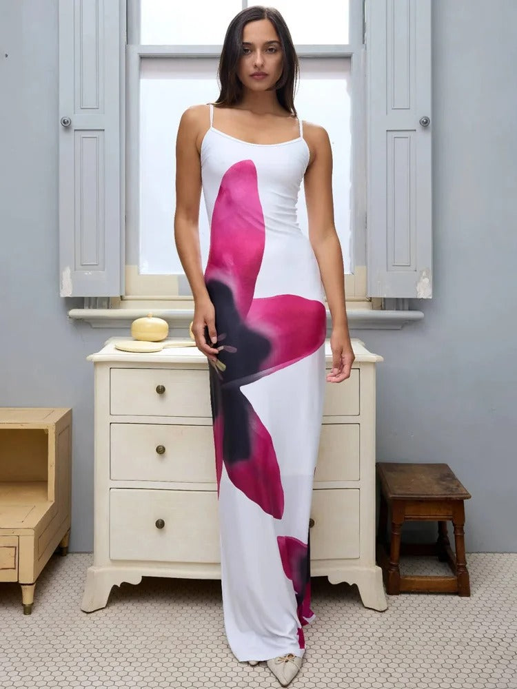 Variant image for Luna | Abito Lungo Elegante con Design Floreale per Occasioni Estive-11