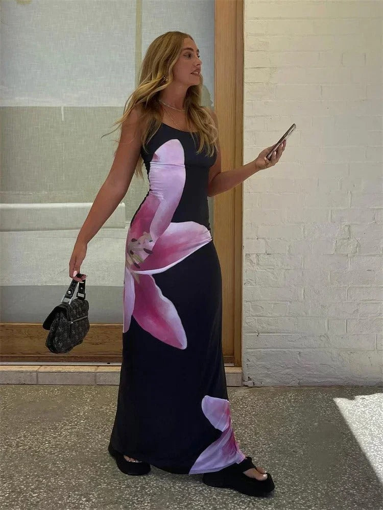 Variant image for Luna | Abito Lungo Elegante con Design Floreale per Occasioni Estive-16